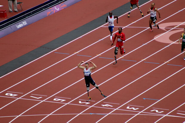 Richard Whitehead MBE at the London 2012 Paralympic Games, Source: Creative Commons 