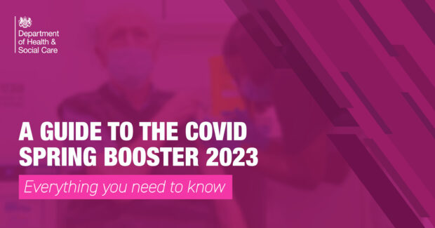 A graphic showing the text "A guide to the Covid spring booster 2023: Everything you need to know"