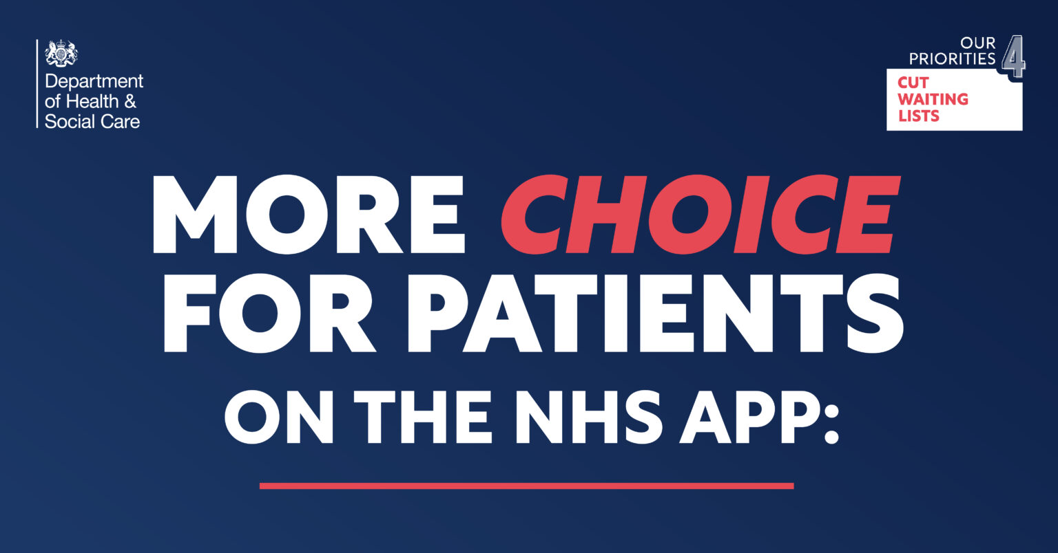 Patients given more choice to help cut NHS waiting times what you